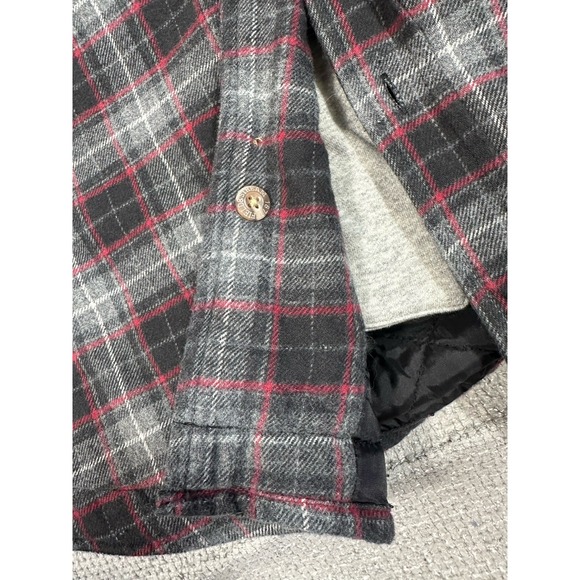Field & Stream Shacket Mens XXL Flannel Shirt Jacket Hoodie Quilted Lining - Picture 11 of 11